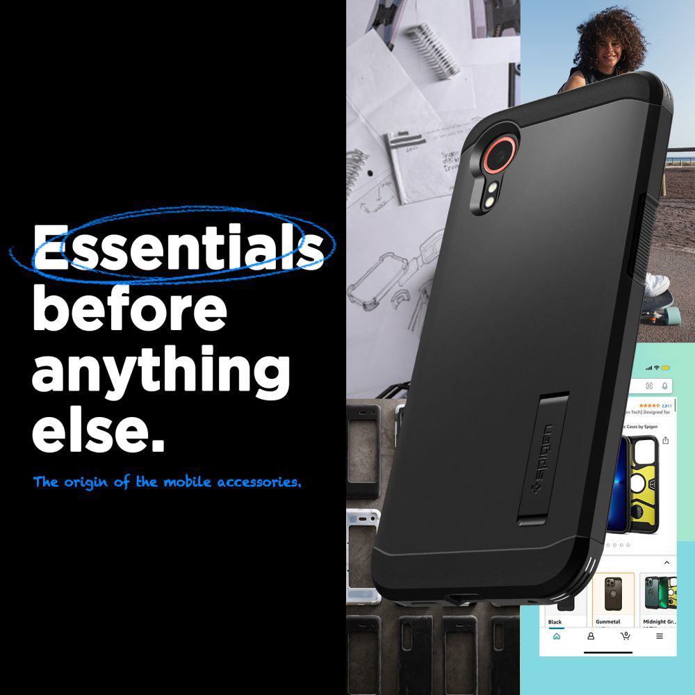 Θήκη για Samsung Galaxy Xcover7 G556, Spigen, Tough Armor, Μαύρη ACS07505