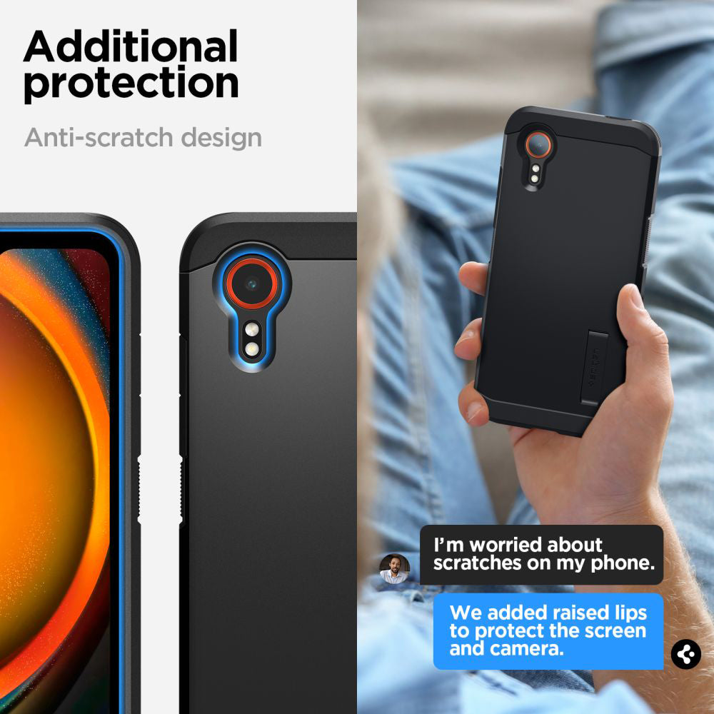 Θήκη για Samsung Galaxy Xcover7 G556, Spigen, Tough Armor, Μαύρη ACS07505