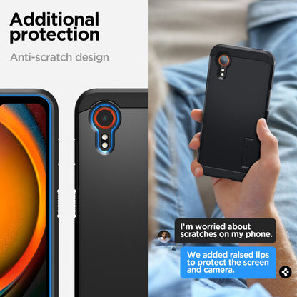Θήκη για Samsung Galaxy Xcover7 G556, Spigen, Tough Armor, Μαύρη ACS07505