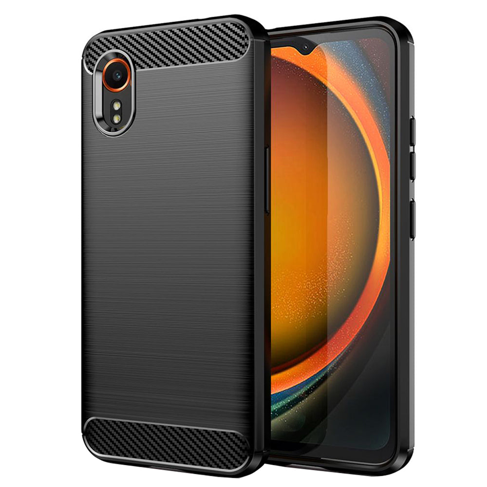 Case for Samsung Galaxy Xcover7 G556, Techsuit, Carbon, Black