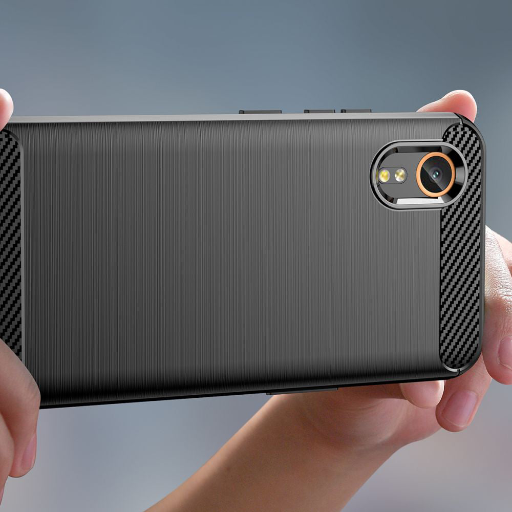 Case for Samsung Galaxy Xcover7 G556, Techsuit, Carbon, Black