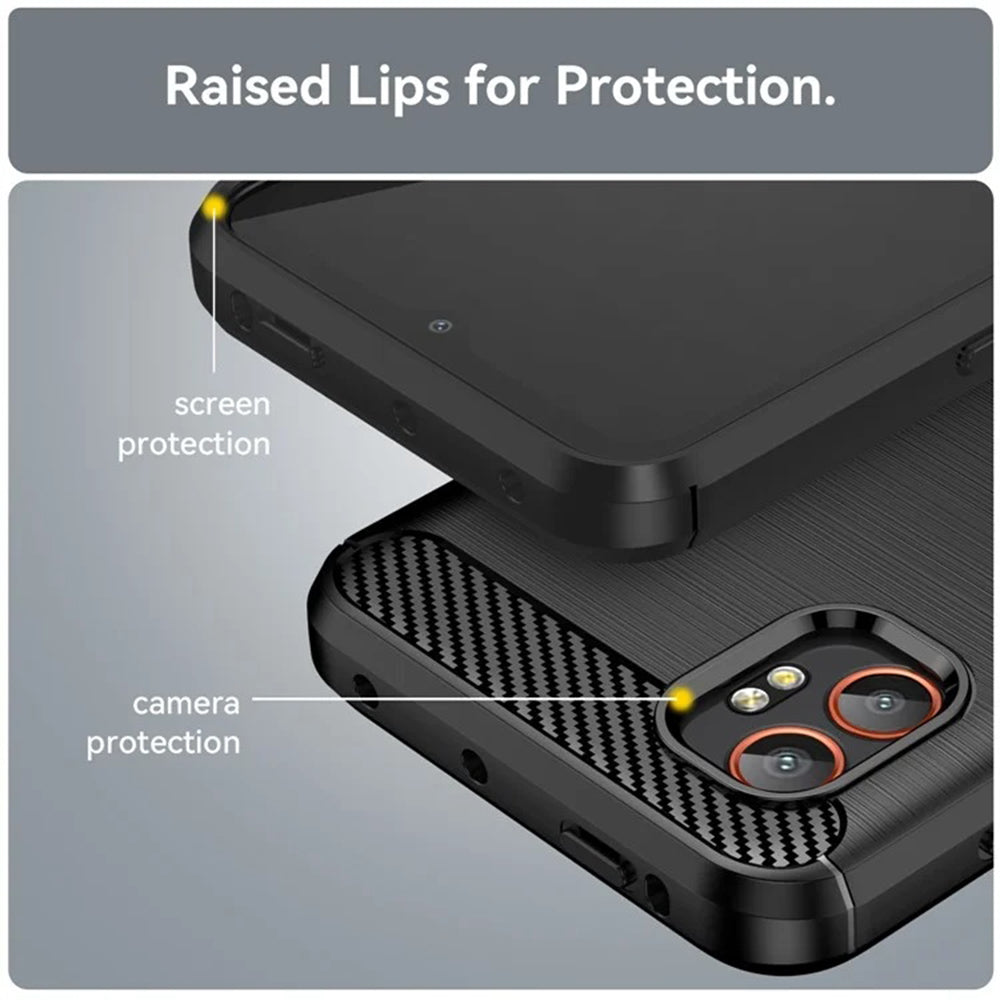 Θήκη για Samsung Galaxy XCover7 Pro, Techsuit, Carbon, Μαύρη