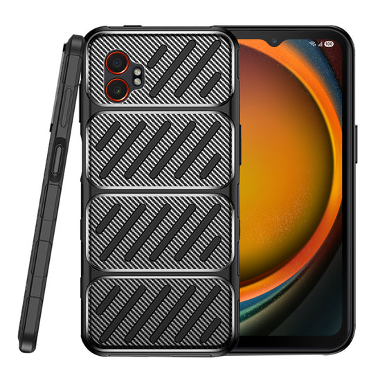 Θήκη για Samsung Galaxy XCover7 Pro, Techsuit, CarbonFiber, Μαύρο