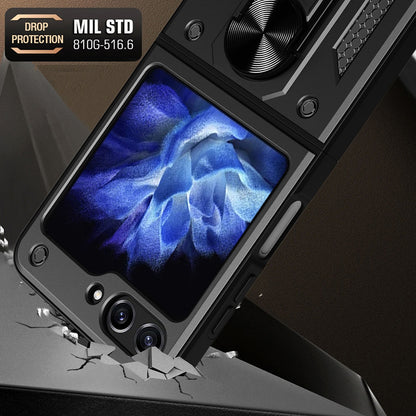 Θήκη για Samsung Galaxy Z Flip5 F731, Techsuit, CamShield, Μαύρο