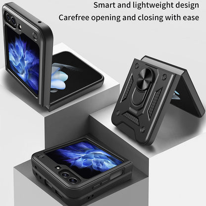 Θήκη για Samsung Galaxy Z Flip5 F731, Techsuit, CamShield, Μαύρο