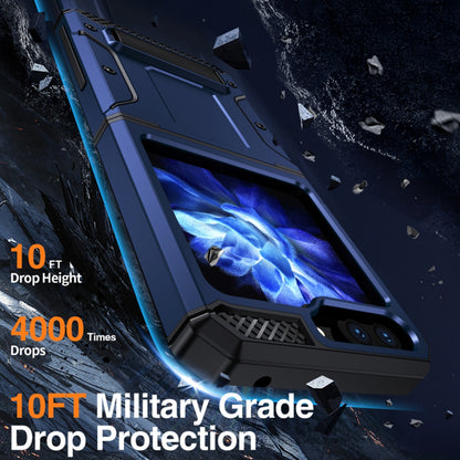 Θήκη για Samsung Galaxy Z Flip5 F731, Techsuit, Hybrid Armor Kickstand, Μπλε