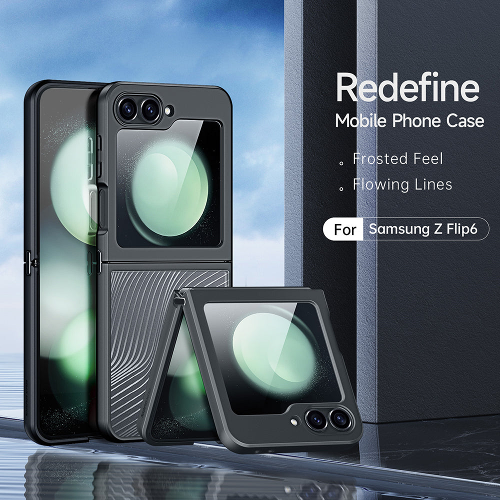 Θήκη για Samsung Galaxy Z Flip6 F741, DUX DUCIS, Aimo, Μαύρο