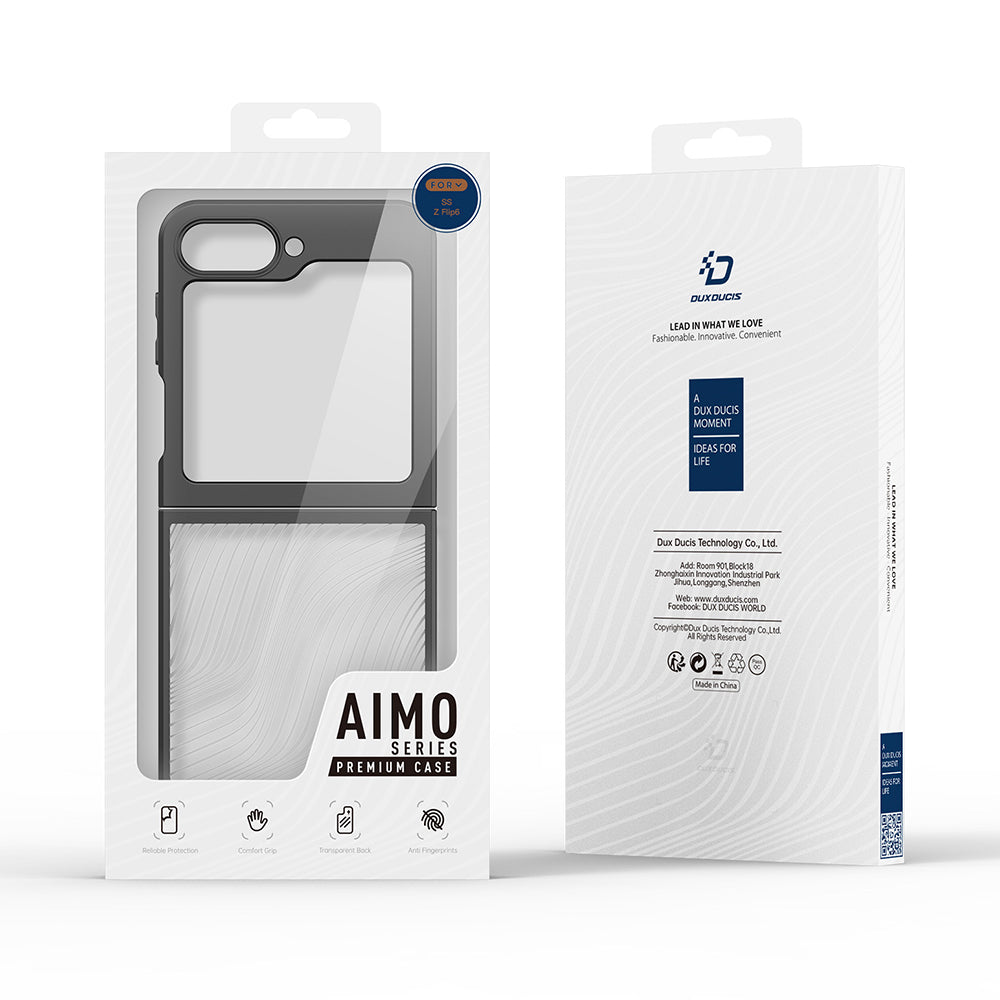Θήκη για Samsung Galaxy Z Flip6 F741, DUX DUCIS, Aimo, Μαύρο