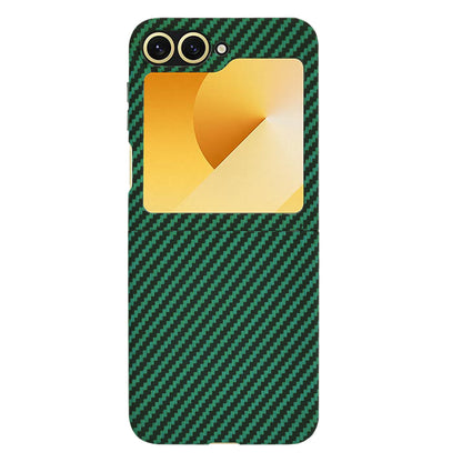 Θήκη για Samsung Galaxy Z Flip7 FE F761 / Z Flip6 F741, Techsuit, Carbonite FiberShell, Πράσινο