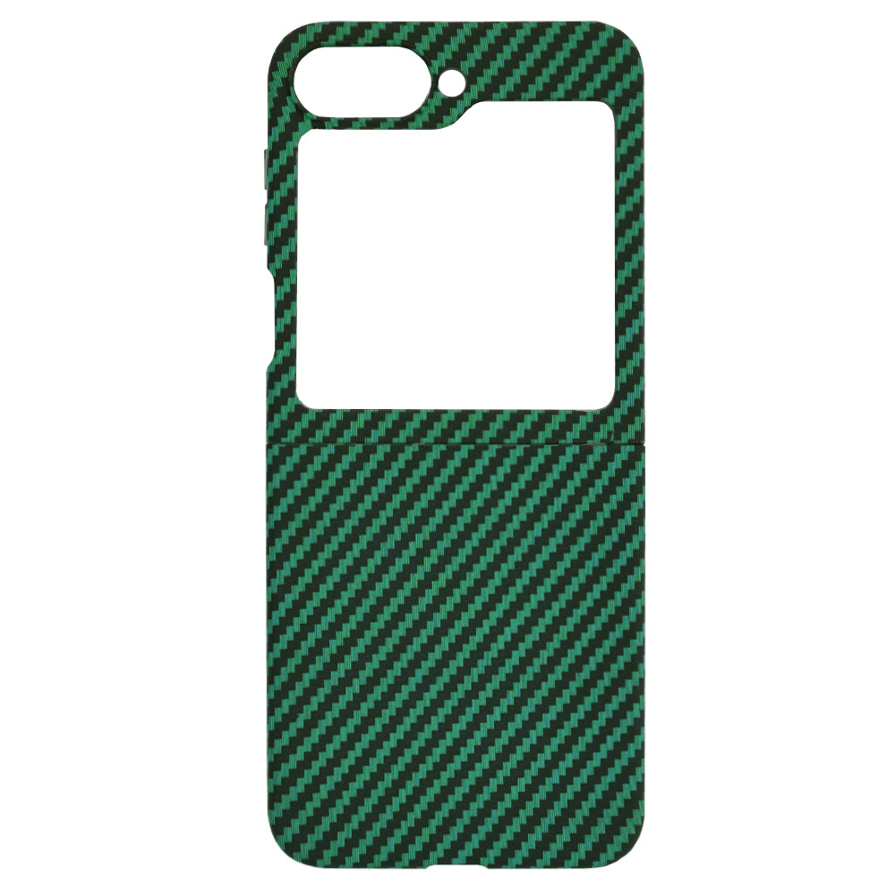 Θήκη για Samsung Galaxy Z Flip7 FE F761 / Z Flip6 F741, Techsuit, Carbonite FiberShell, Πράσινο