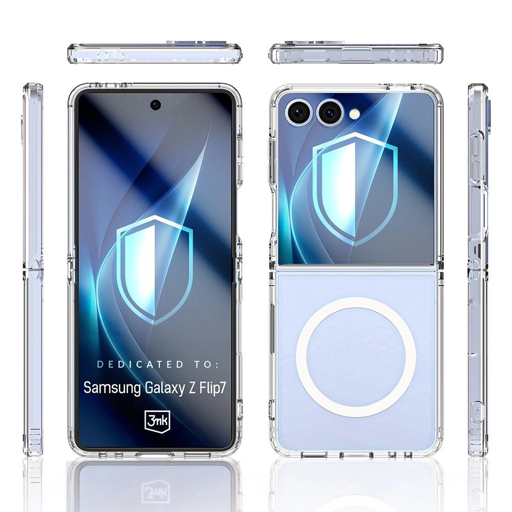 Θήκη MagSafe για Samsung Galaxy Z Flip7 F766, 3MK, Armor MagCase, Διαφανής
