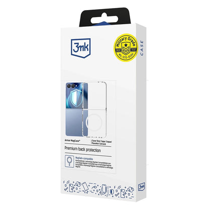 Θήκη MagSafe για Samsung Galaxy Z Flip7 F766, 3MK, Armor MagCase, Διαφανής