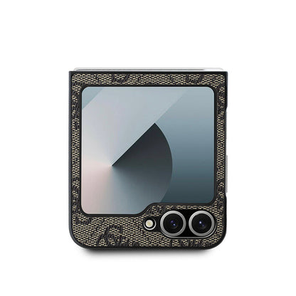 Θήκη για Samsung Galaxy Z Flip7 F766, Guess, 4G Metal Logo, Καφέ