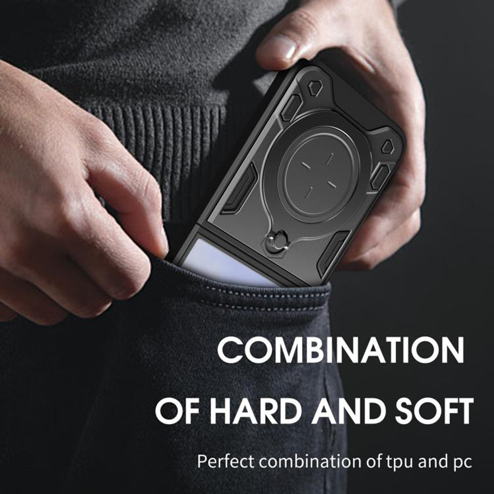 Θήκη για Samsung Galaxy Z Flip7 F766, Techsuit, CamGuard Pro, Μπλε