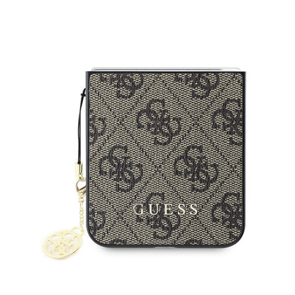 Θήκη για Samsung Galaxy Z Flip7 FE F761 / Z Flip6 F741, Guess, 4G Charm, Καφέ