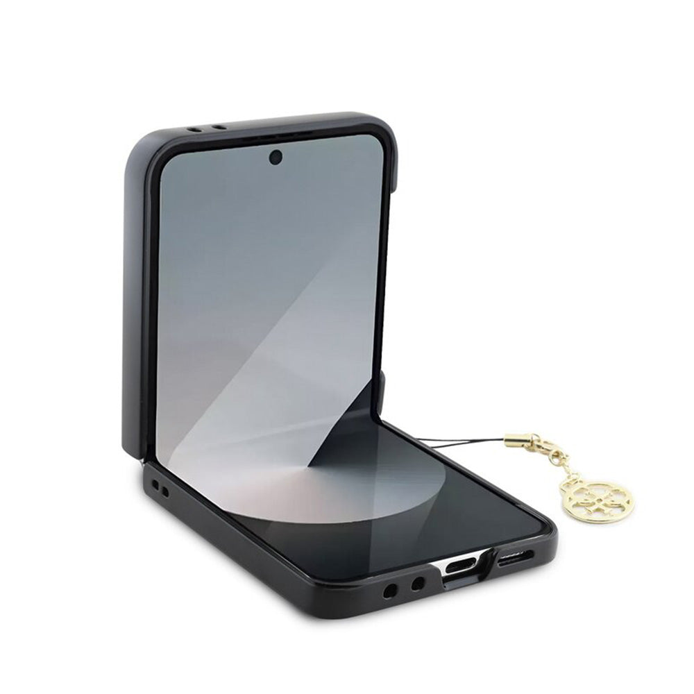 Θήκη για Samsung Galaxy Z Flip7 FE F761 / Z Flip6 F741, Guess, 4G Charm, Καφέ