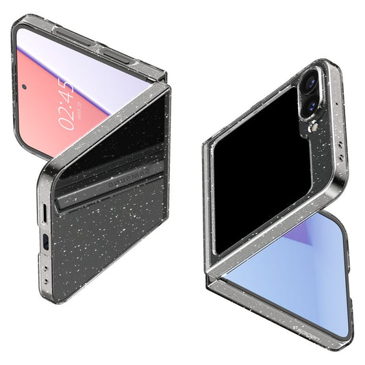 Θήκη για Samsung Galaxy Z Flip7 FE F761 / Z Flip6 F741, Spigen, Air Skin Glitter, Διαφανής