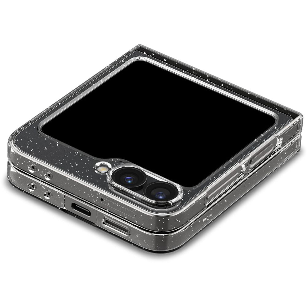 Case for Samsung Galaxy Z Flip7 FE F761 / Z Flip6 F741, Spigen, Air Skin Glitter, Transparent