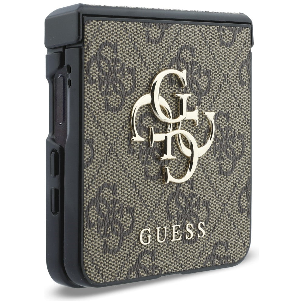 Case for Samsung Galaxy Z Flip8 F776, Guess, 4G Big Logo, Brown