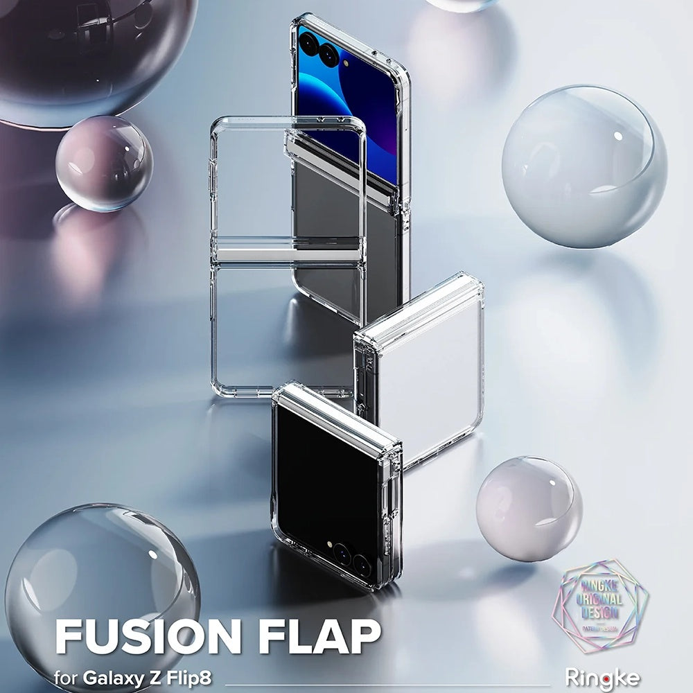 Case for Samsung Galaxy Z Flip8 F776, Ringke, Fusion Flap, Transparent