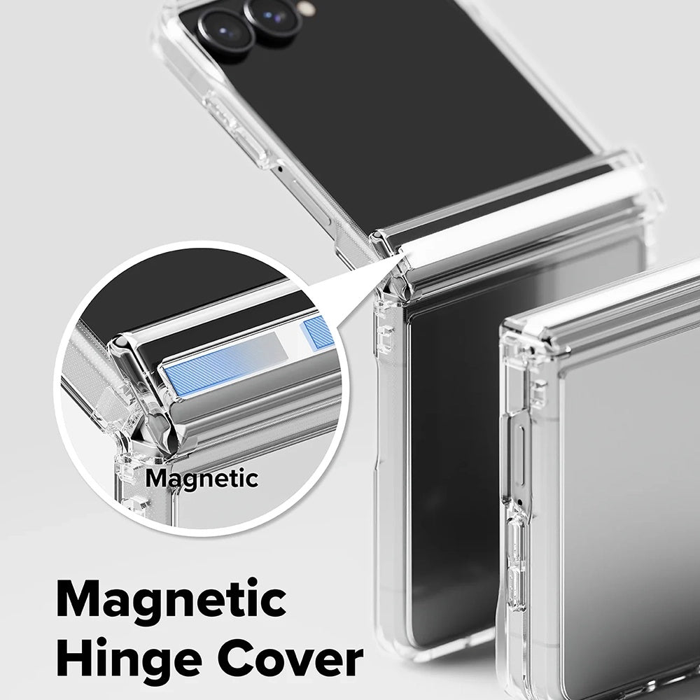 Case for Samsung Galaxy Z Flip8 F776, Ringke, Fusion Flap, Transparent