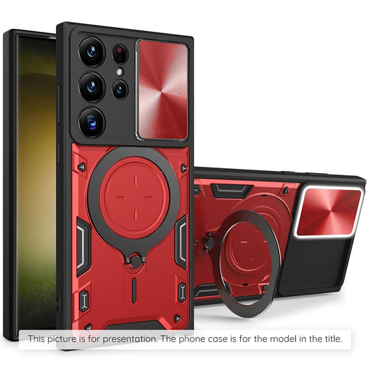 Θήκη για Samsung Galaxy Z Flip8 F776, Techsuit, CamGuard Pro, Κόκκινη