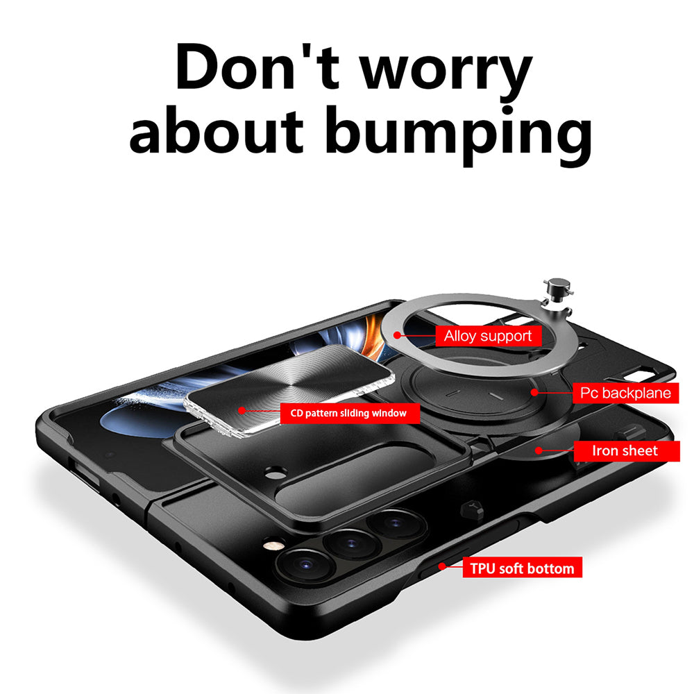 Case for Samsung Galaxy Z Fold5 F946, Techsuit, CamGuard Pro, Black