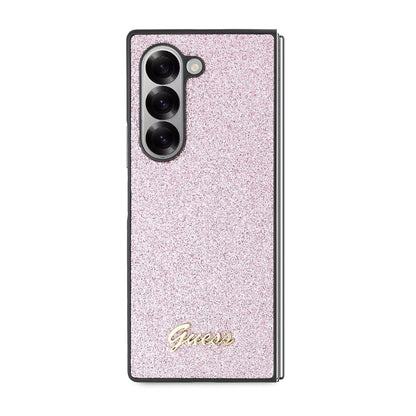 Θήκη για Samsung Galaxy Z Fold6 F956, Guess, Glitter Script, Ροζ