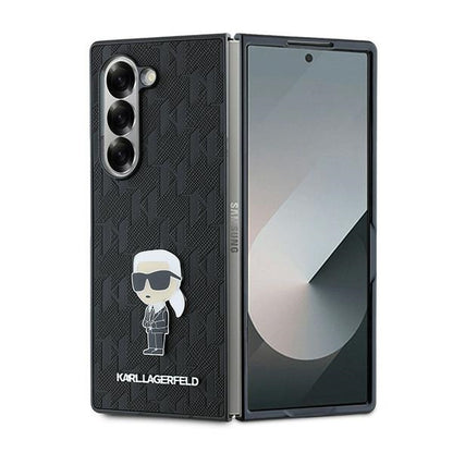 Θήκη για Samsung Galaxy Z Fold6 F956, Karl Lagerfeld, Saffiano Monogram Ikonik, Μαύρη