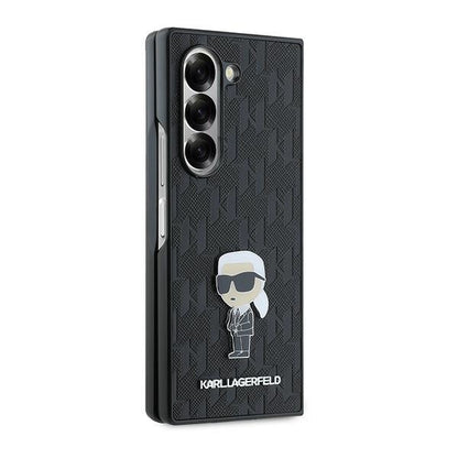 Θήκη για Samsung Galaxy Z Fold6 F956, Karl Lagerfeld, Saffiano Monogram Ikonik, Μαύρη