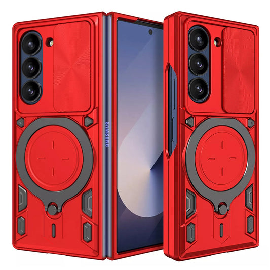 Θήκη για Samsung Galaxy Z Fold6 F956, Techsuit, CamGuard Pro, Κόκκινο