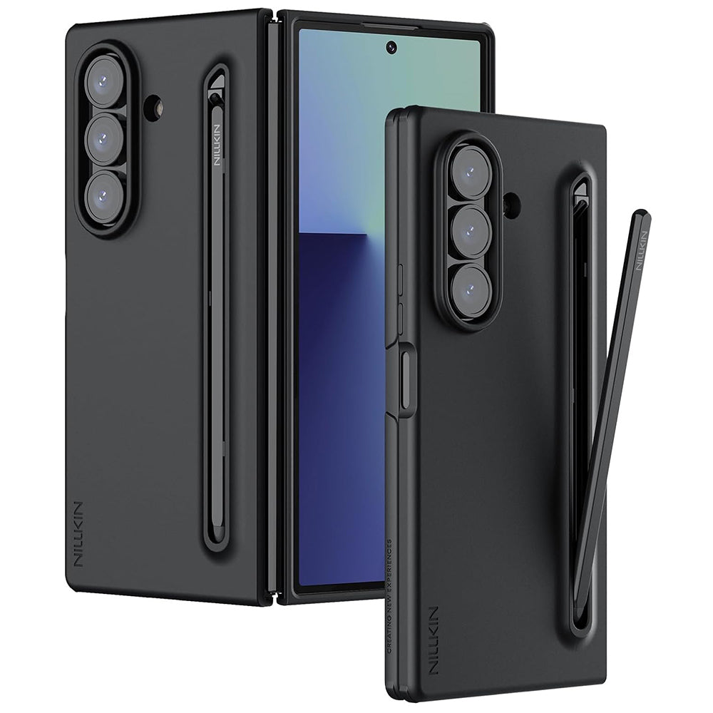 Θήκη για Samsung Galaxy Z Fold7 F966, Nillkin, Flex Pure με Θήκη για S-Pen, Μαύρο
