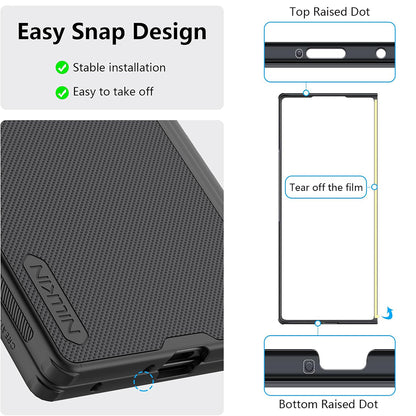 Θήκη για Samsung Galaxy Z Fold7 F966, Nillkin, Super Frosted Shield, Μαύρη