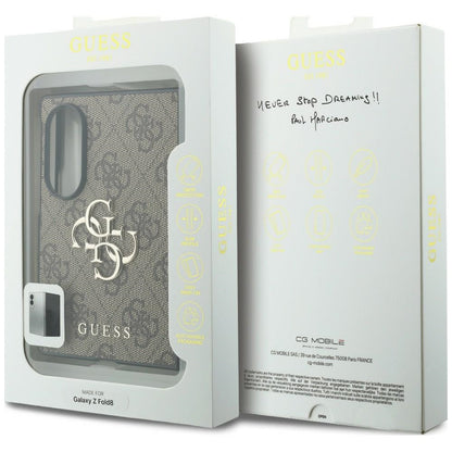 Case for Samsung Galaxy Z Fold8 F971, Guess, 4G Big Logo, Brown