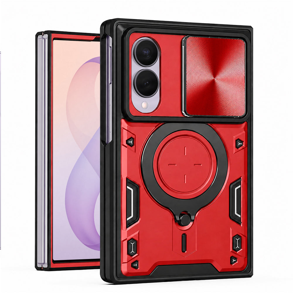 Case for Samsung Galaxy Z Fold8 F971, Techsuit, CamGuard Pro, Red