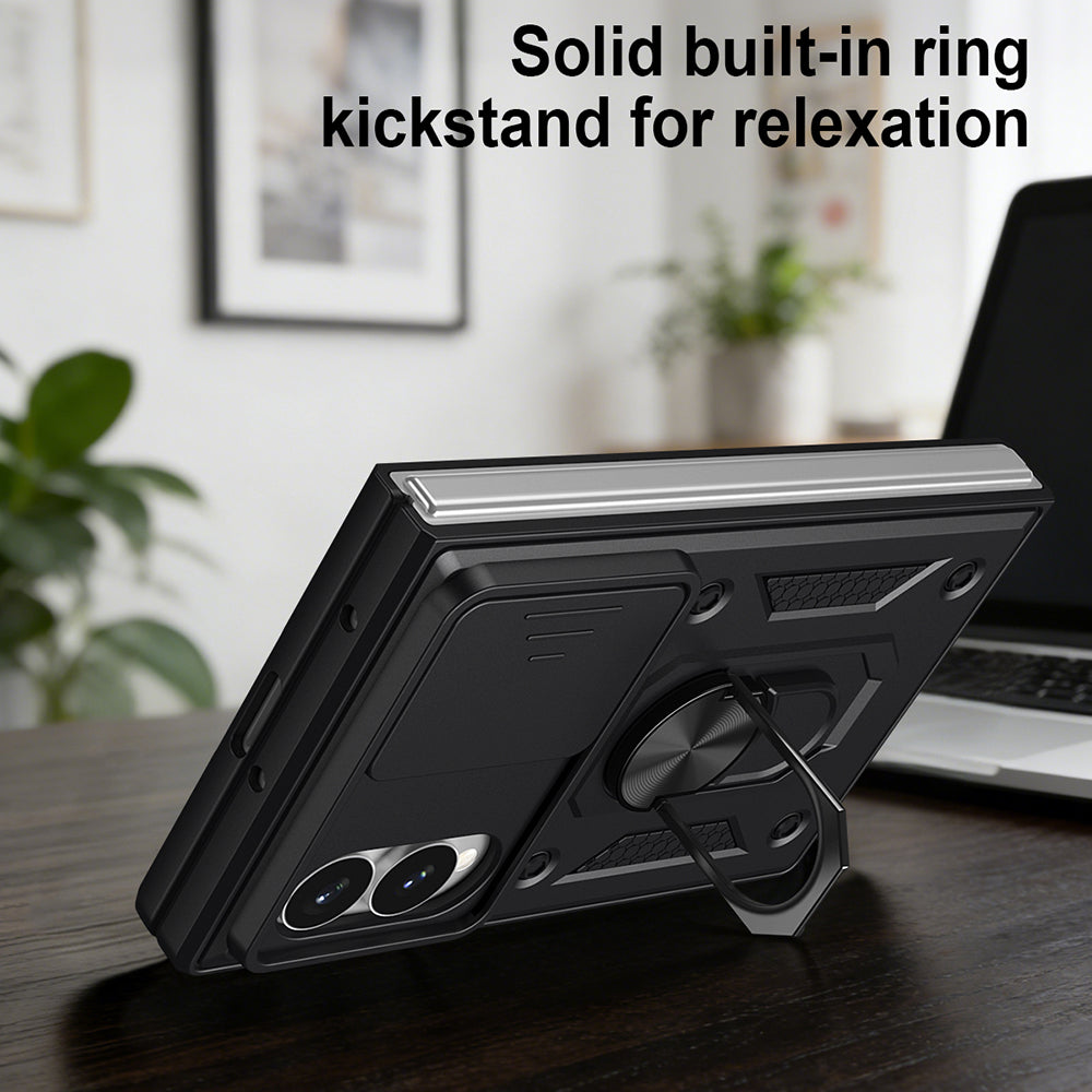 Case for Samsung Galaxy Z Fold8 F971, Techsuit, CamShield, Black