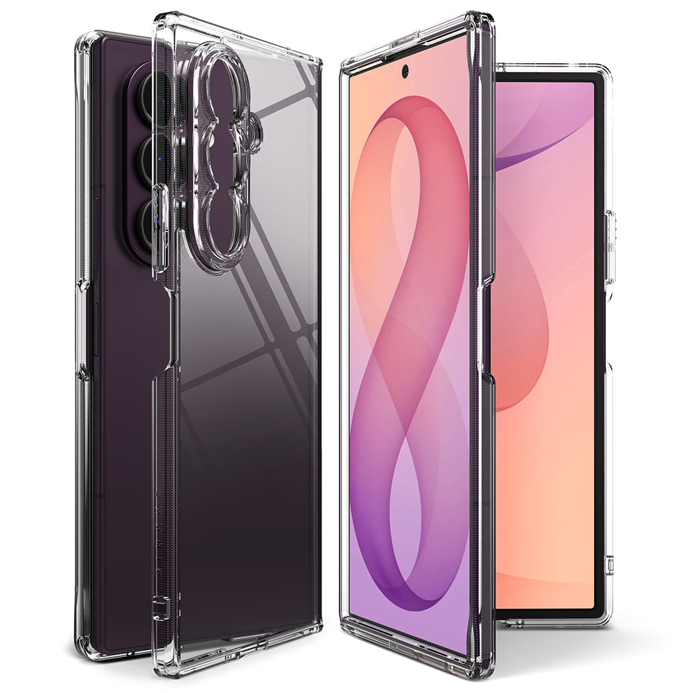 Case for Samsung Galaxy Z Fold8 Ultra F976, Ringke, Fusion, Transparent