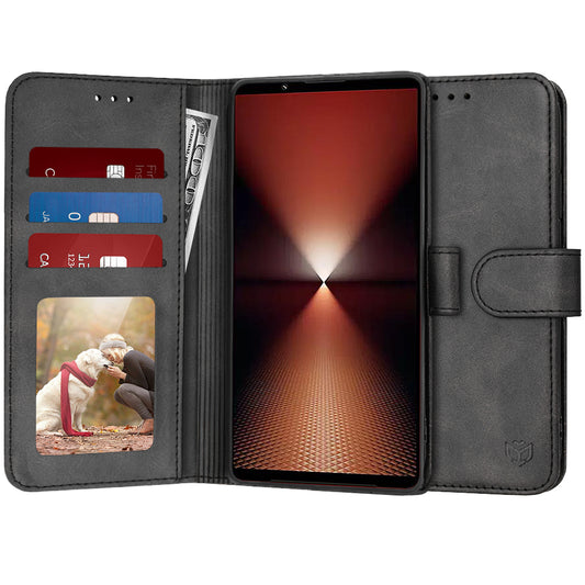 Θήκη για Sony Xperia 1 VI, Techsuit, Diary Book, Μαύρη