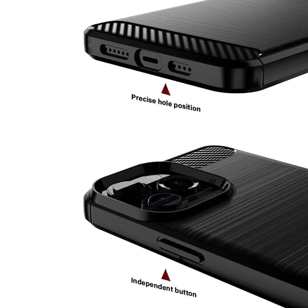 Θήκη για Sony Xperia 1 VIII, Techsuit, Carbon, Μαύρο