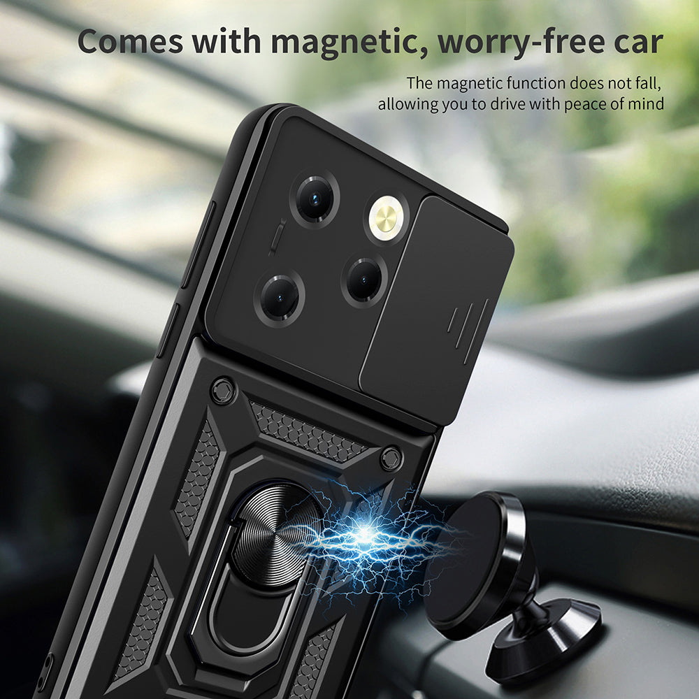 Θήκη για Tecno Spark 20 Pro / Infinix Hot 40 / Hot 40 Pro, Techsuit, CamShield, Μαύρο