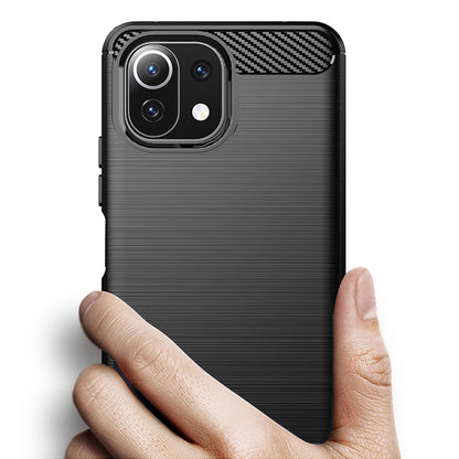 Case for Xiaomi 11 Lite 5G NE / Mi 11 Lite 5G / 11 Lite, Techsuit, Carbon, Black