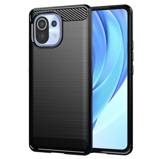 Θήκη για Xiaomi 11 Lite 5G NE / Mi 11 Lite 5G / 11 Lite, Techsuit, Carbon, Μαύρη