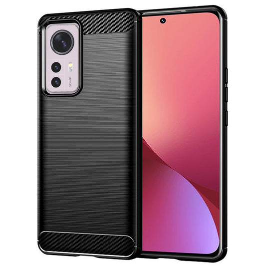 Θήκη για Xiaomi 12X / 12, Techsuit, Άνθρακας, Μαύρο