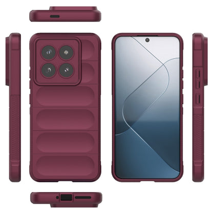 Case for Xiaomi 14 Pro, Techsuit, Magic Shield, Burgundy