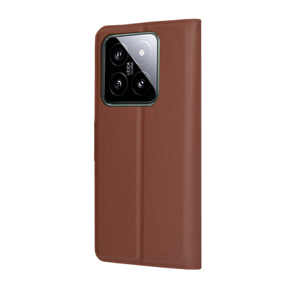 Θήκη για Xiaomi 14, Techsuit, Leather Folio, Καφέ