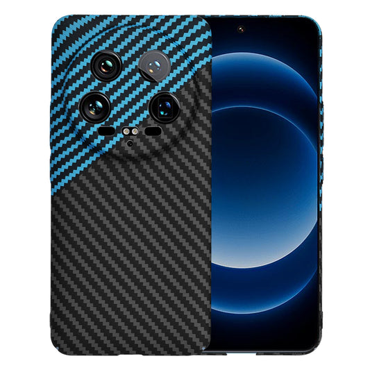 Θήκη για Xiaomi 14 Ultra, Techsuit, Carbonite FiberShell, Μαύρο Μπλε