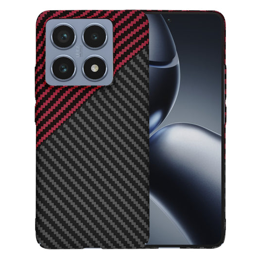 Θήκη για Xiaomi 14T Pro, Techsuit, Carbonite FiberShell, Μαύρο Κόκκινο