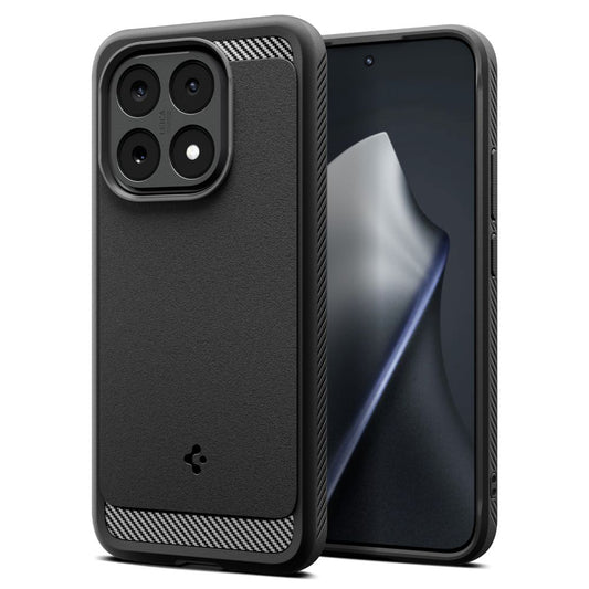 Θήκη για Xiaomi 15T, Spigen, Rugged Armor, Ματ Μαύρη