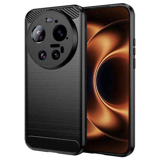 Θήκη για Xiaomi 17 Ultra, Techsuit, Καρμπόν, Μαύρη