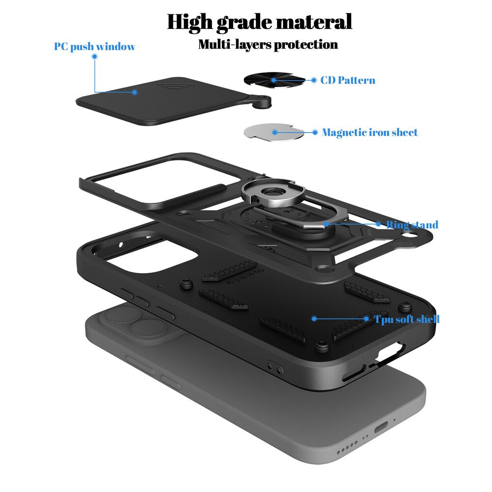 Case for Xiaomi 17T, OEM, CamShield, Black